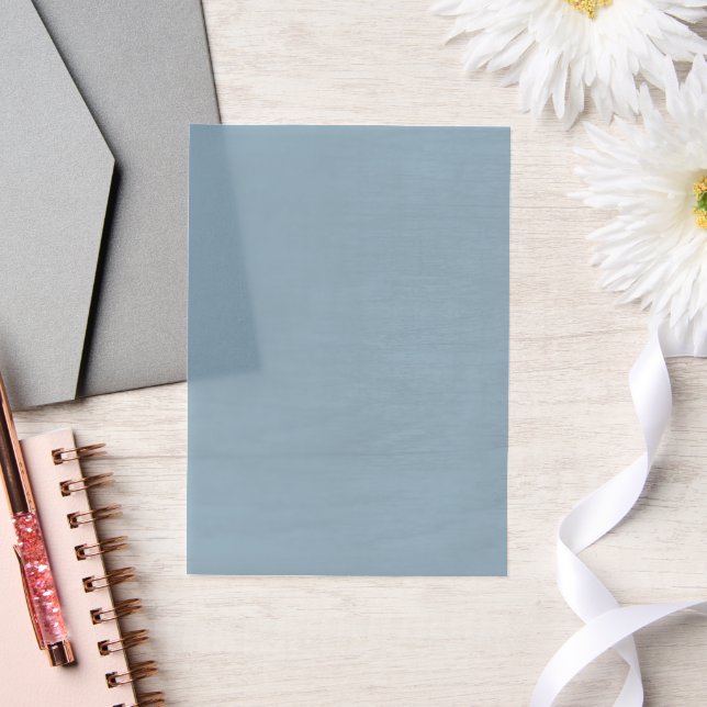Dusty Blue Wedding Vellum Invitations (Wedding)