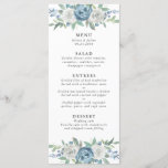 Dusty Blue & White Wedding Menu<br><div class="desc">Use this menu with our Dusty Blue & White Wedding Invitation set!</div>