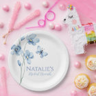 Dusty Blue Wildflower Butterfly Bridal Shower