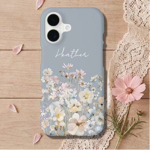 Dusty Blue Wildflower Personalized 