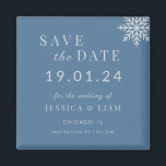 Dusty Blue Winter Wedding Save the Date Magnet<br><div class="desc">Announce your special day in style with our **Dusty Blue Silver Winter Wedding Save the Date Magnet**. Perfect for winter weddings, this elegant magnet features a serene dusty blue design that captures the magic of the season. Fully customizable, you can personalize it with your names, wedding date, venue address, and...</div>