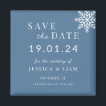 Dusty Blue Winter Wedding Save the Date Magnet<br><div class="desc">Announce your special day in style with our **Dusty Blue Winter Wedding Save the Date Magnet**. Perfect for winter weddings, this elegant magnet features a serene dusty blue design that captures the magic of the season. Fully customizable, you can personalize it with your names, wedding date, venue address, and a...</div>
