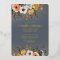 Dusty Blue Yellow Floral 100th Birthday