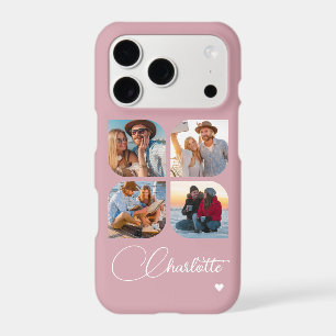 Dusty Blush 4 Photo Personalized Name