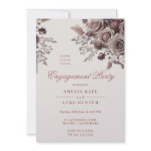 Dusty Blush & Purple Rose Engagement Party