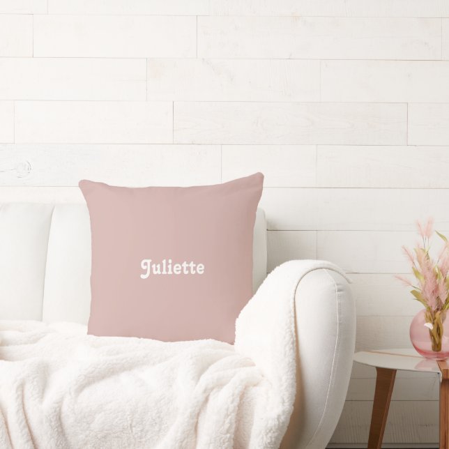 Dusty Blush Throw Pillow (Couch)