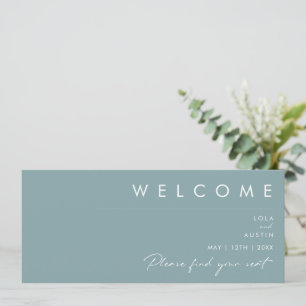 Dusty Boho   Blue Seating Chart Header