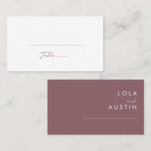 Dusty Boho Carte Mariage Plat Violet