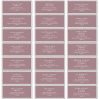 Dusty Boho | Étiquettes de adresse invités violets