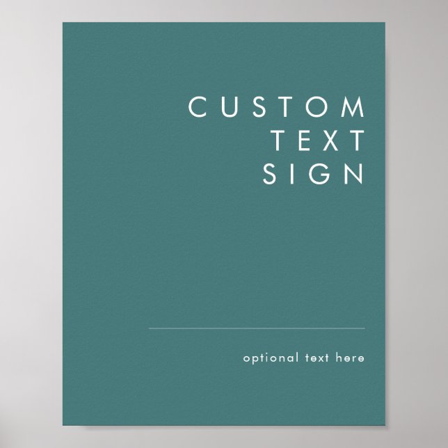 Dusty Boho | Green Cards and Gifts Custom Sign (Front)