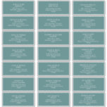 Dusty Boho | Green Guest Address Labels<br><div class="desc">These Dusty Boho | Green guest address labels are perfect for your colourful rustic boho wedding. Its simple, unique modern design accompanied by a contemporary minimalist script and teal green colour palette gives this product a classic chic bohemian feel. Keep it as is, or choose to personalize it with artwork...</div>