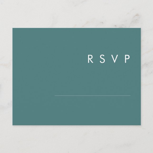 Dusty Boho | Green Menu Choice RSVP Card (Front)