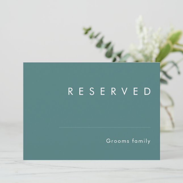 Dusty Boho | Green Reserved Sign (Standing Front)