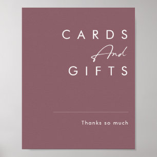 Dusty Boho   Purple Cards and Gifts Sign