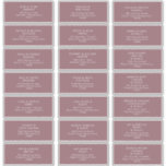 Dusty Boho | Purple Guest Address Labels<br><div class="desc">These Dusty Boho | Purple guest address labels are perfect for your colourful rustic boho wedding. Its simple, unique modern design accompanied by a contemporary minimalist script and mauve purple colour palette gives this product a classic chic bohemian feel. Keep it as is, or choose to personalize it with artwork...</div>