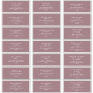 Dusty Boho Purple Guest Address Labels