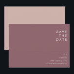 Dusty Boho Purple & Rose Horizontal Save The Date<br><div class="desc">This Dusty Boho Purple & Rose Horizontal Save the Date is perfect for your colourful rustic boho wedding. Its simple, unique modern design, accompanied by its dusty rose and purple colour palette, gives this product a classic, simplistic, chic bohemian vibe. Keep it as is, or choose to personalize it with...</div>