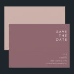 Dusty Boho Purple & Rose Horizontal Save The Date<br><div class="desc">This Dusty Boho Purple & Rose Horizontal Save the Date is perfect for your colourful rustic boho wedding. Its simple, unique modern design, accompanied by its dusty rose and purple colour palette, gives this product a classic, simplistic, chic bohemian vibe. Keep it as is, or choose to personalize it with...</div>