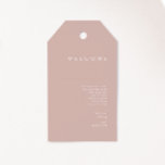 Dusty Boho | Rose Wedding Welcome Gift Tags<br><div class="desc">These Dusty Boho | Rose wedding welcome gift tags are perfect for your colourful rustic boho wedding. Its simple, unique modern design accompanied by a contemporary minimalist script and dusty rose colour palette gives this product a classic chic bohemian feel. Keep it as is, or choose to personalize it with...</div>