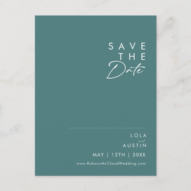 Dusty Boho | Vert Carte de Relance (Devant)