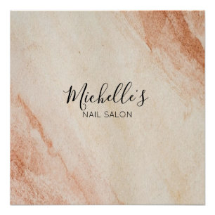 Dusty brown powder chic poster