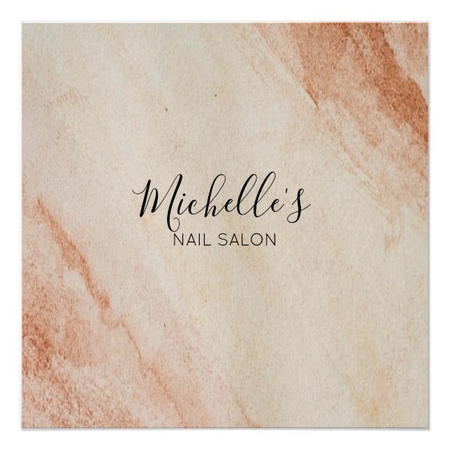 Dusty brown powder chic poster (Front)