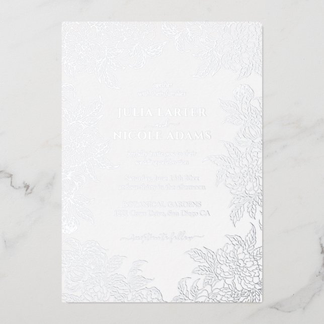 Dusty Brunt Orange Peony Flowers Fall Wedding (Front)