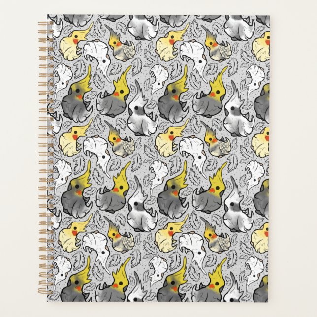 Dusty Cockatiels Weekly Planner (Devant)