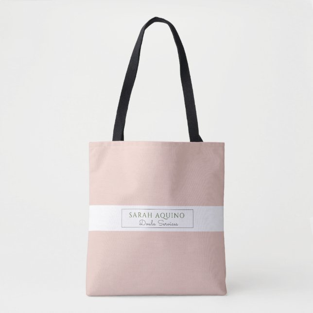 Dusty Coral Doula Promotional Tote Bag (Front)