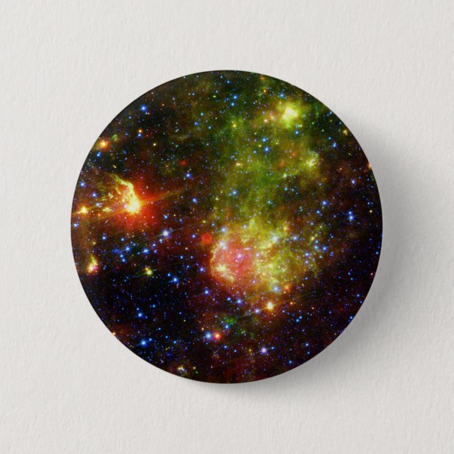 Dusty death of massive star NASA 2 Inch Round Button (Front)