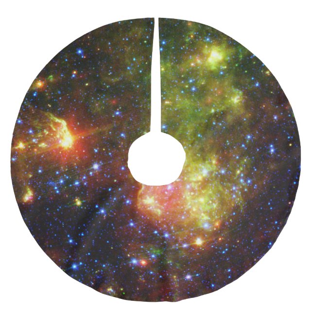 Dusty death of massive star NASA Brushed Polyester Tree Skirt (Front)