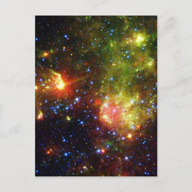 Dusty death of massive star NASA Postcard (Front)