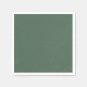 Dusty Eucalyptus Green Solid Color Napkin
