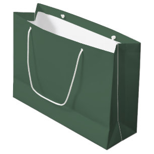 Dusty Eucalyptus Green Solid Colour Large Gift Bag