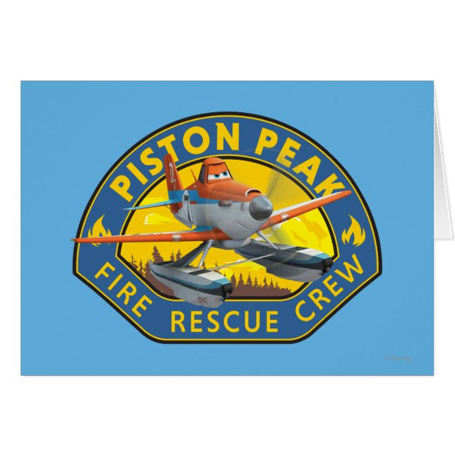 Dusty Fire Rescue Crew Badge (Front Horizontal)