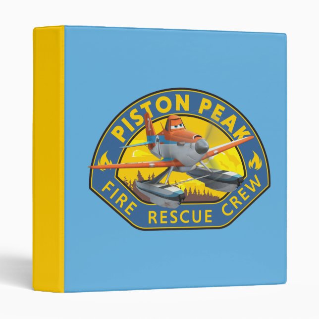 Dusty Fire Rescue Crew Badge Binder (Front/Spine)