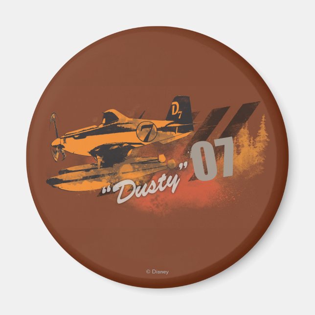 Dusty Graphic Magnet (Front)