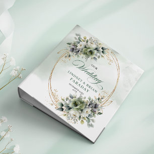 Dusty Green Eucalyptus Greenery Wedding Memory Alb Binder
