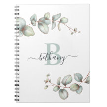 Dusty Green Eucalyptus Personalized Monogram
