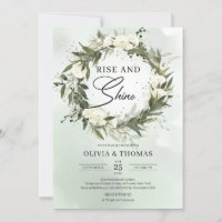 Dusty green olive wreath floral rise and shine