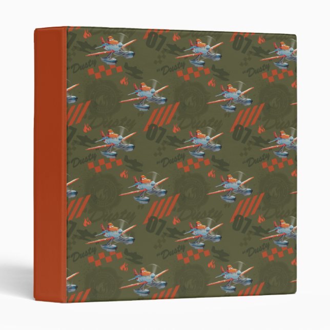 Dusty Green Pattern Binder (Front/Spine)