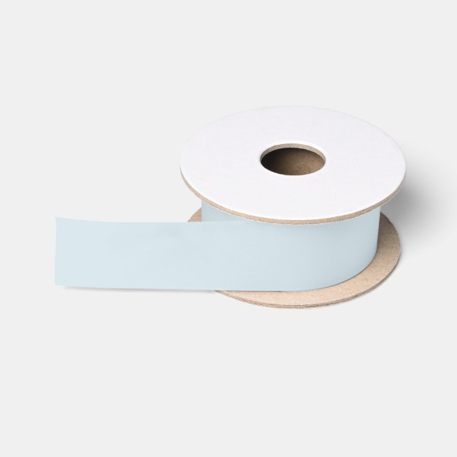 Dusty Grey Baby Blue & White Solid Colour Satin Ribbon (Spool)