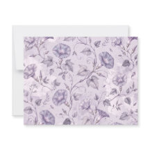 Dusty Lavender Morning Glories Elegant Floral