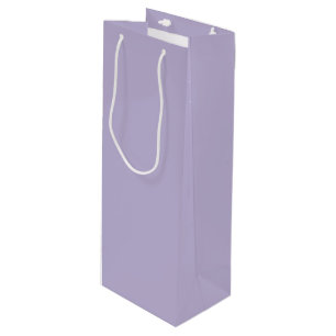 Dusty Lavender Solid Color Wine Gift Bag