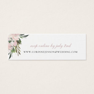 Dusty Mauve Botanical Wedding Website RSVP