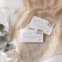 Dusty Mauve Butterfly Recipe Bridal Shower 