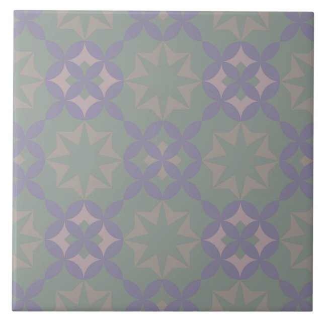 Dusty Nebula Ceramic Tile  (Front)