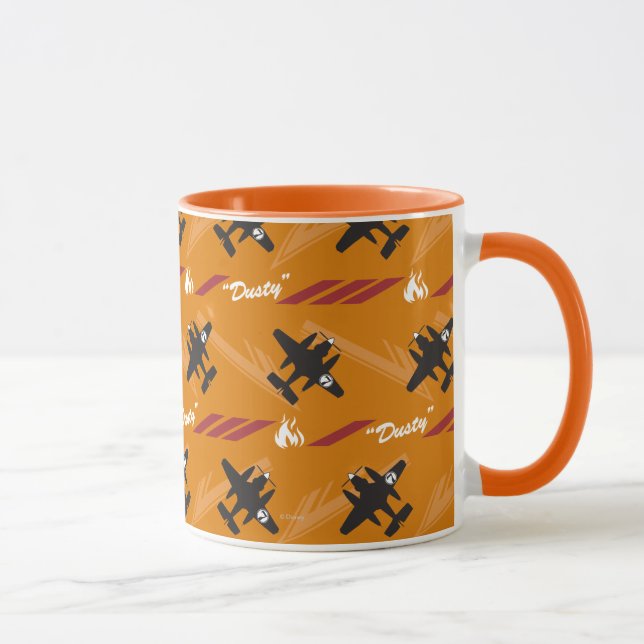 Dusty Orange Pattern Mug (Right)
