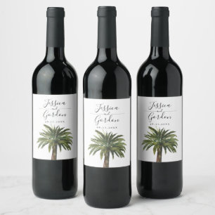 Dusty Palm   Beverage Label Set