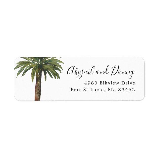 Dusty Palm | Custom Couple Home Address (Front)